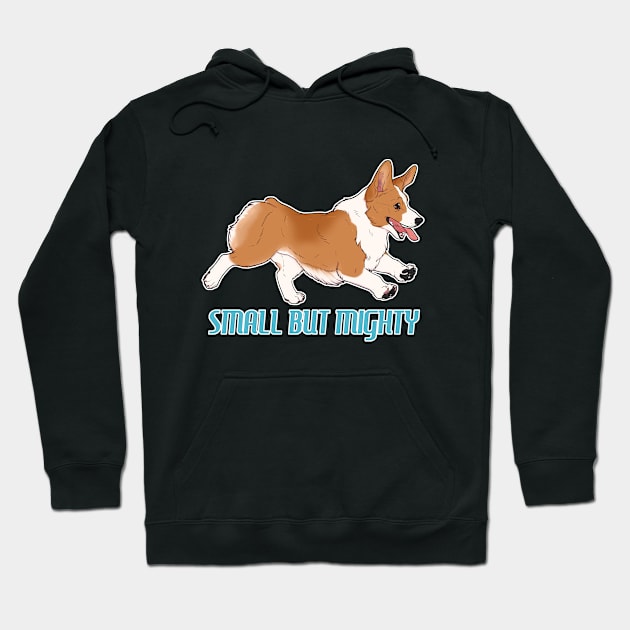 Mighty Corgi! Hoodie by Pearlsnake